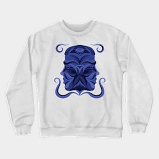 Gemini Zodiac Sign - Blue Crewneck Sweatshirt